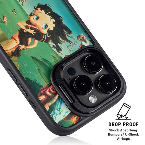 Betty Boop At Sea iPhone 15 Pro Kickstand Case