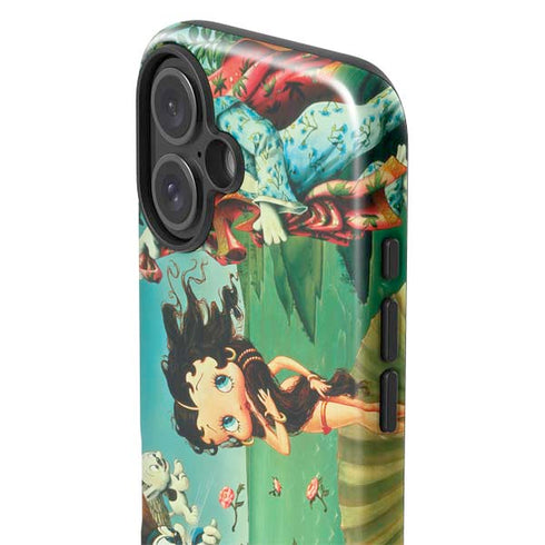 Betty Boop At Sea iPhone 16 Impact Case