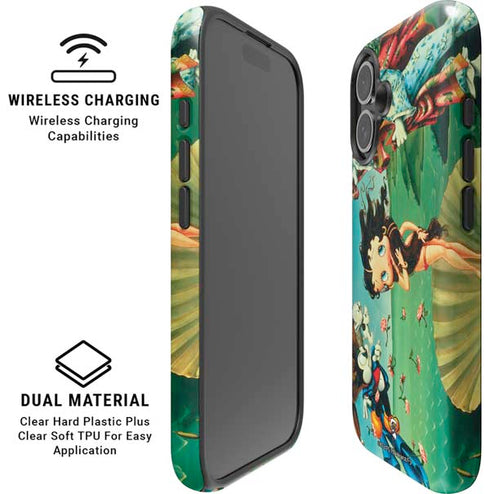 Betty Boop At Sea iPhone 16 Magsafe Impact Case