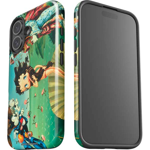 Betty Boop At Sea iPhone 16 Plus Impact Case