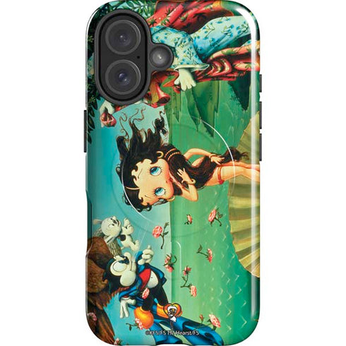 Betty Boop At Sea iPhone 16 Plus Magsafe Impact Case