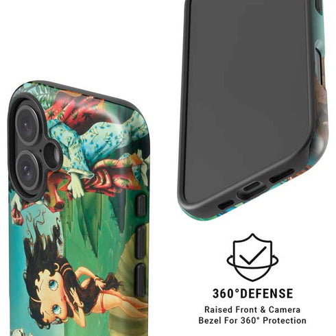 Betty Boop At Sea iPhone 16 Plus Magsafe Impact Case
