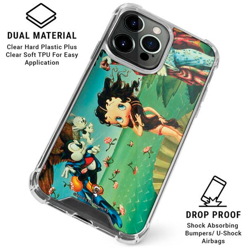 Betty Boop At Sea iPhone 16 Pro Max Clear Case