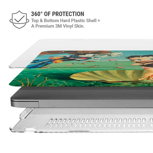 Betty Boop At Sea MacBook Pro 14in (2021-24) Case plus Skin