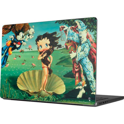 Betty Boop At Sea Apple MacBook Pro 14-inch Skin
