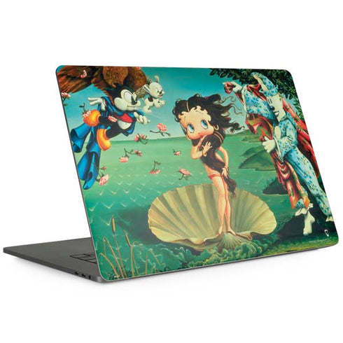 Betty Boop At Sea MacBook Skins