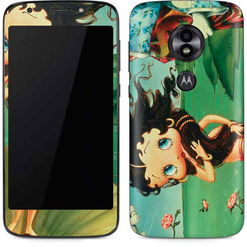 Betty Boop At Sea Moto E5 Play Skin