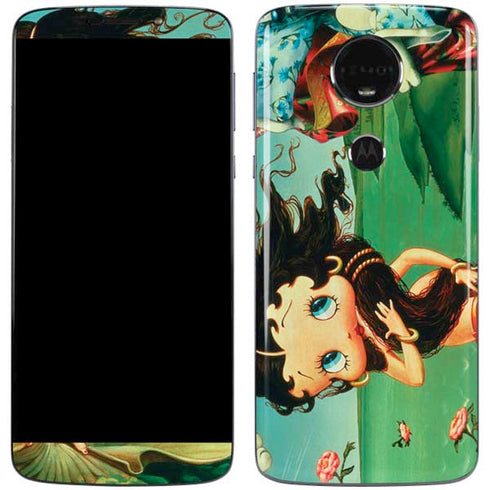 Betty Boop At Sea Moto E5 Plus Skin