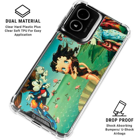 Betty Boop At Sea Moto G Power 5G (2024) Clear Case