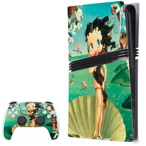 Betty Boop At Sea PS5 Pro Bundle Skin