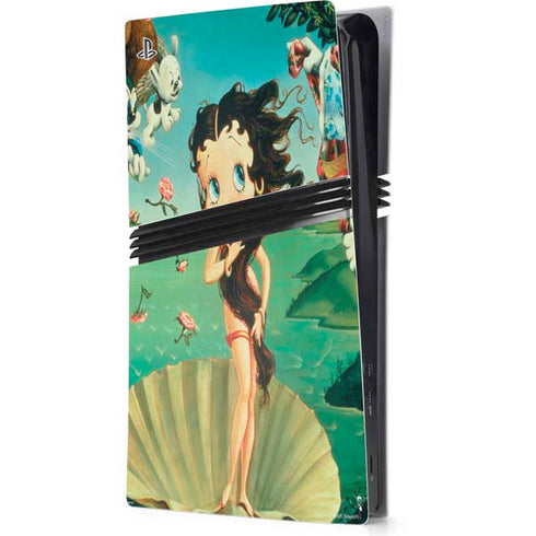 Betty Boop At Sea PS5 Pro Console Skin
