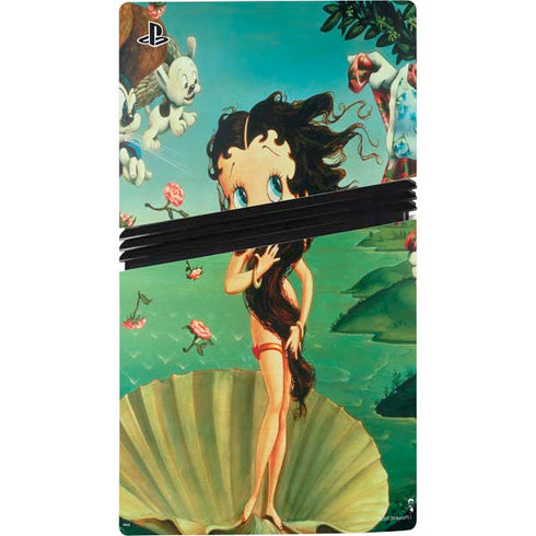 Betty Boop At Sea PS5 Pro Disk Bundle Skin