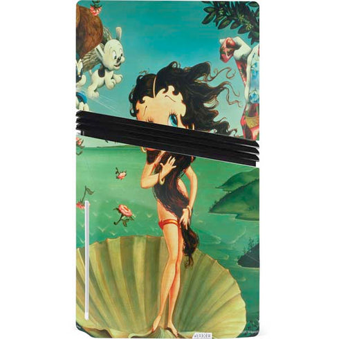 Betty Boop At Sea PS5 Pro Disk Bundle Skin