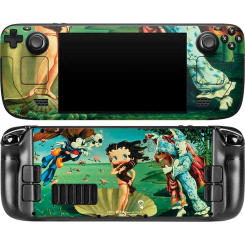 Betty Boop At Sea Steam Deck Handheld Gaming Computer OLED Skin