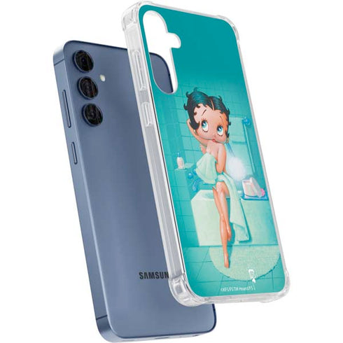 Betty Boop Bathing Galaxy A55 5G Clear Case