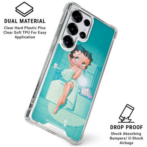 Betty Boop Bathing Galaxy S25 Ultra Clear Case