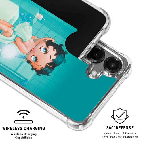 Betty Boop Bathing Galaxy S26 Plus Clear Case