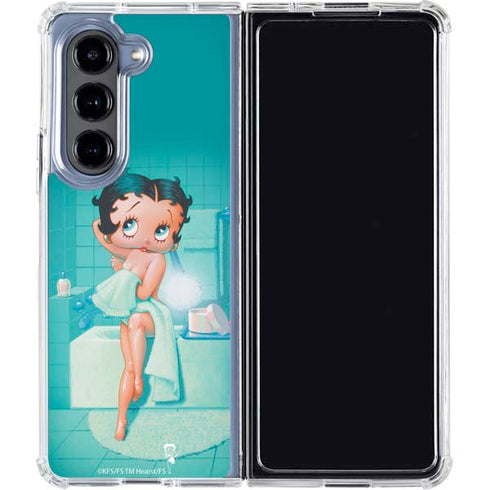 Betty Boop Bathing Galaxy Z Fold5 5G Clear Case