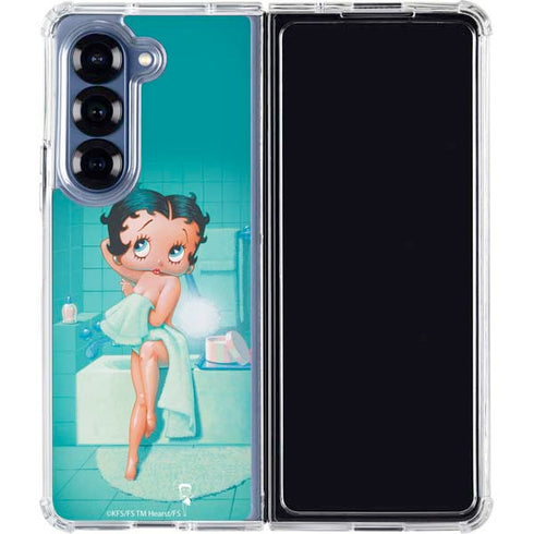 Betty Boop Bathing Galaxy Z Fold6 Clear Case