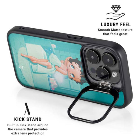 Betty Boop Bathing iPhone 15 Pro Kickstand Case