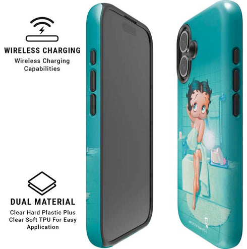 Betty Boop Bathing iPhone 16 Magsafe Impact Case