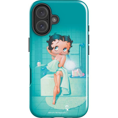 Betty Boop Bathing iPhone 16 Plus Impact Case