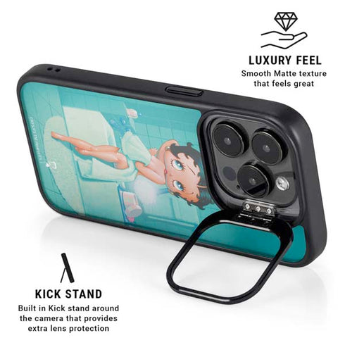 Betty Boop Bathing iPhone 16 Pro Kickstand Case