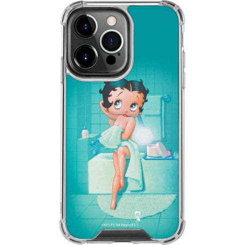 Betty Boop Bathing iPhone 16 Pro Max Clear Case