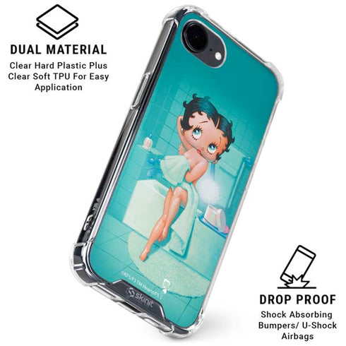 Betty Boop Bathing iPhone 16e Clear Case