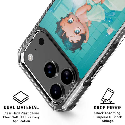 Betty Boop Bathing iPhone 18 Pro Clear Case