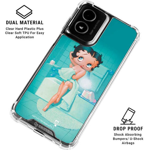 Betty Boop Bathing Moto G Power 5G (2024) Clear Case