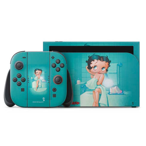 Betty Boop Bathing Nintendo Switch 2 (2025) with Joy-Con Skin