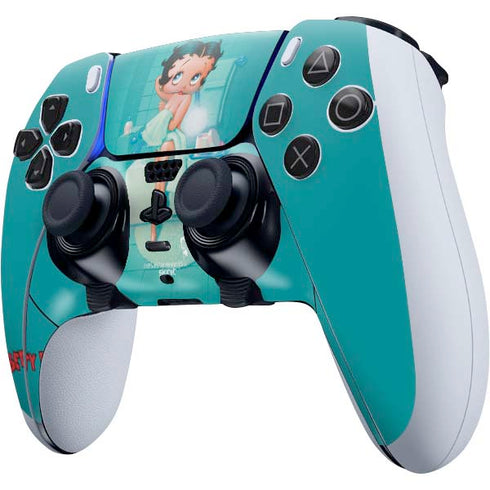 Betty Boop Bathing PS5 DualSense Edge Pro Controller Skin