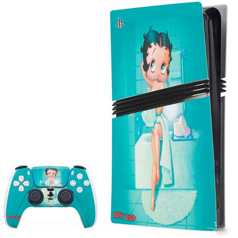 Betty Boop Bathing PS5 Pro Bundle Skin