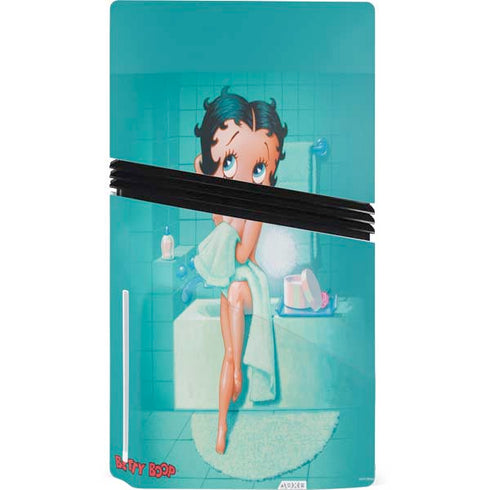 Betty Boop Bathing PS5 Pro Disk Console Skin