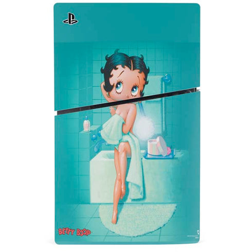 Betty Boop Bathing PS5 Slim Digital Edition Console Skin