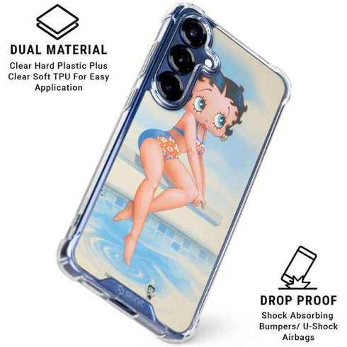 Betty Boop Bikini Galaxy S25 Plus Clear Case