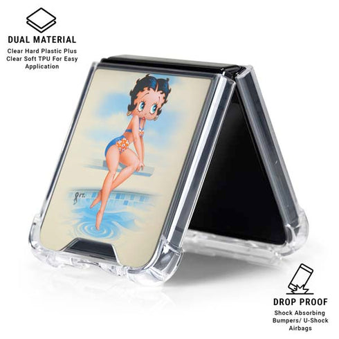 Betty Boop Bikini Galaxy Z Flip6 Clear Case