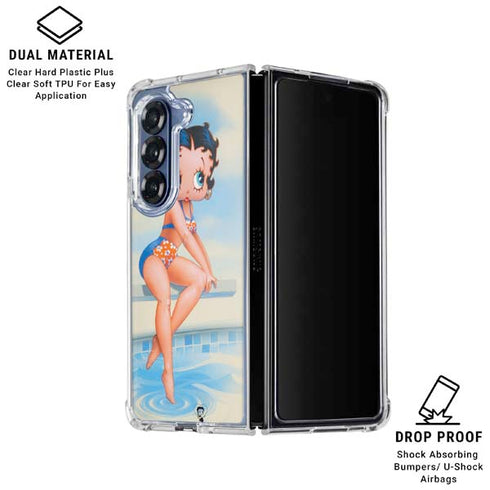 Betty Boop Bikini Galaxy Z Fold6 Clear Case