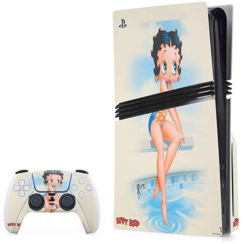 Betty Boop Bikini PS5 Pro Disk Bundle Skin