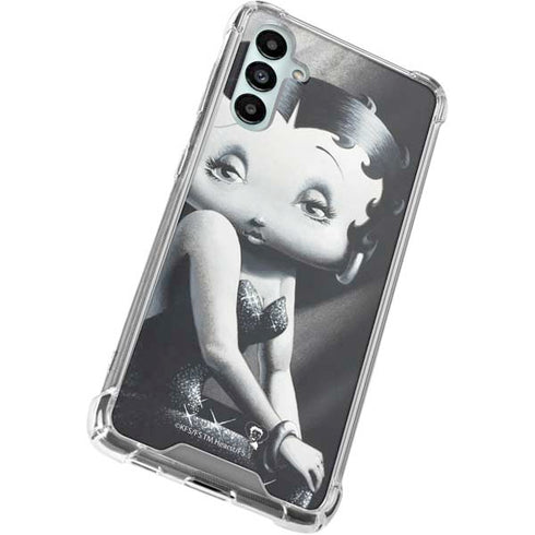 Betty Boop Black and White Gabb Phone 4 Clear Case