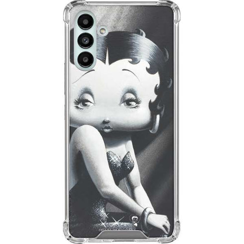 Betty Boop Black and White Galaxy A13 5G Clear Case