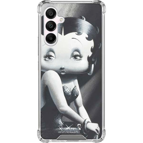 Betty Boop Black and White Galaxy A16 5G Clear Case