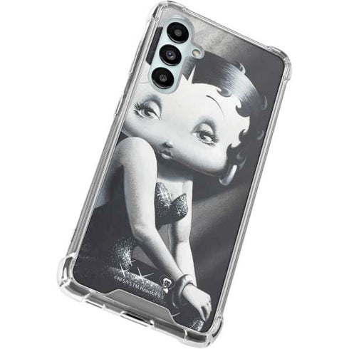 Betty Boop Black and White Galaxy A16 5G Clear Case