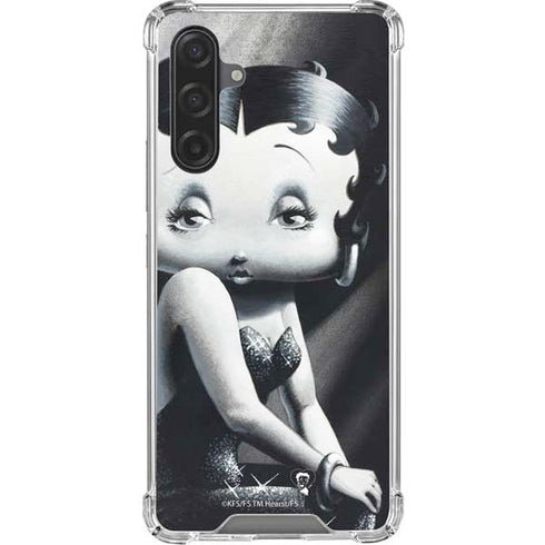 Betty Boop Black and White Galaxy A17 Clear Case