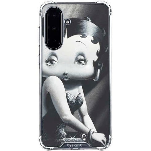Betty Boop Black and White Galaxy A36 5G Clear Case