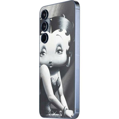 Betty Boop Black and White Galaxy A55 5G Skin