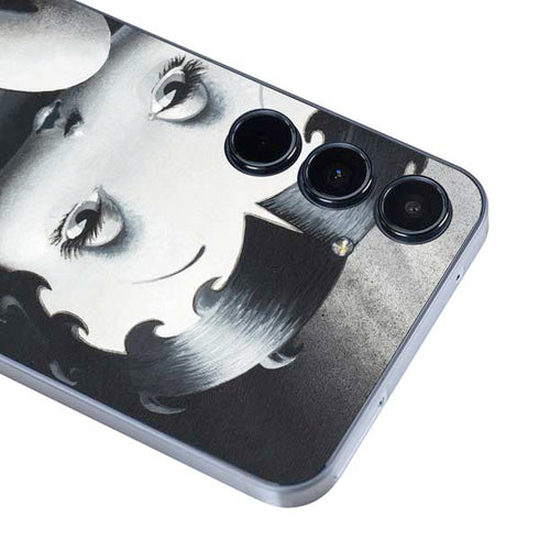 Betty Boop Black and White Galaxy A55 5G Skin