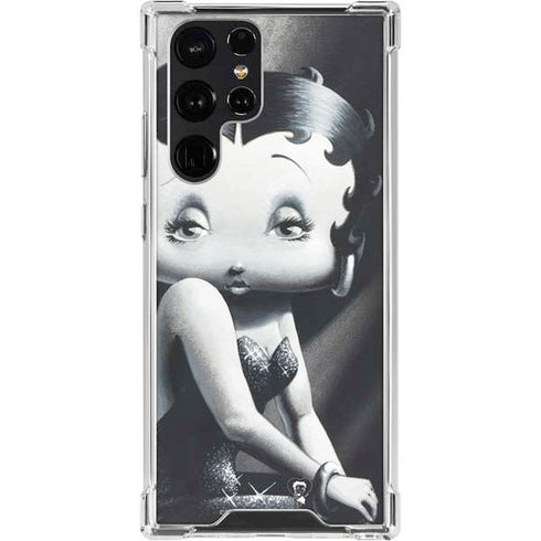 Betty Boop Black and White Galaxy S23 Ultra Clear Case