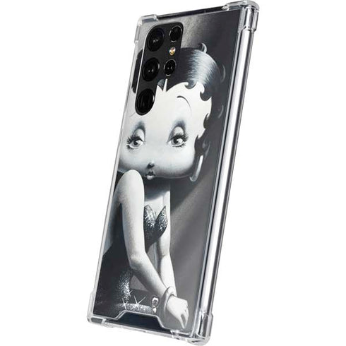 Betty Boop Black and White Galaxy S23 Ultra Clear Case